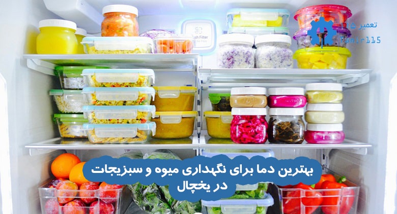 بهترین دما برای نگهداری میوه و سبزیجات در یخچال