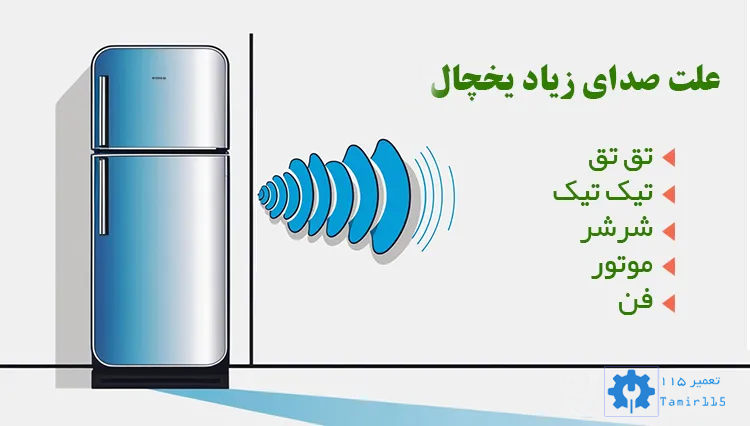 انواع صدا های غیر عادی در یخچال دوو