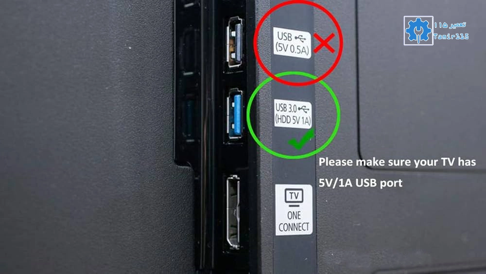 مشکلات سختافزاری در پورت USB تلویزیون