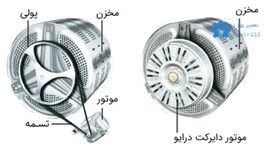 لباسشویی گیربکسی بهتر است یا تسمه