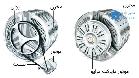 لباسشویی گیربکسی بهتر است یا تسمه
