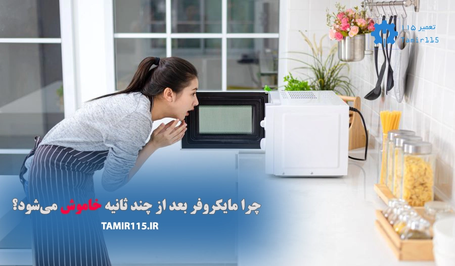 چرا مایکروفر بعد از چند ثانیه خاموش میشود – بررسی علت و راهحل